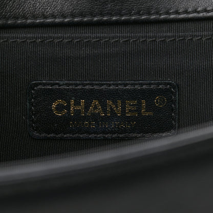 Chanel Lambskin Quilted Medium Boy Flap Black 6 of 11