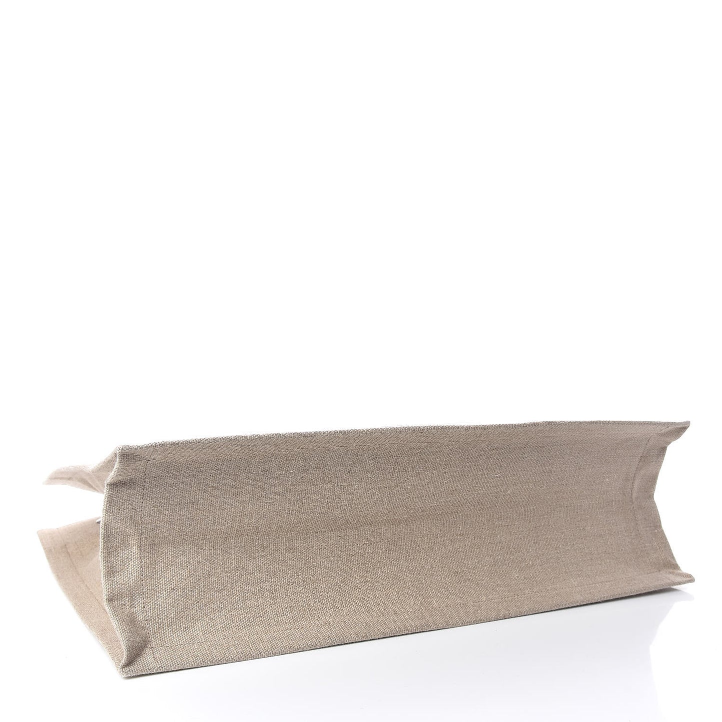 Linen Calfskin Rive Gauche Tote Optic White