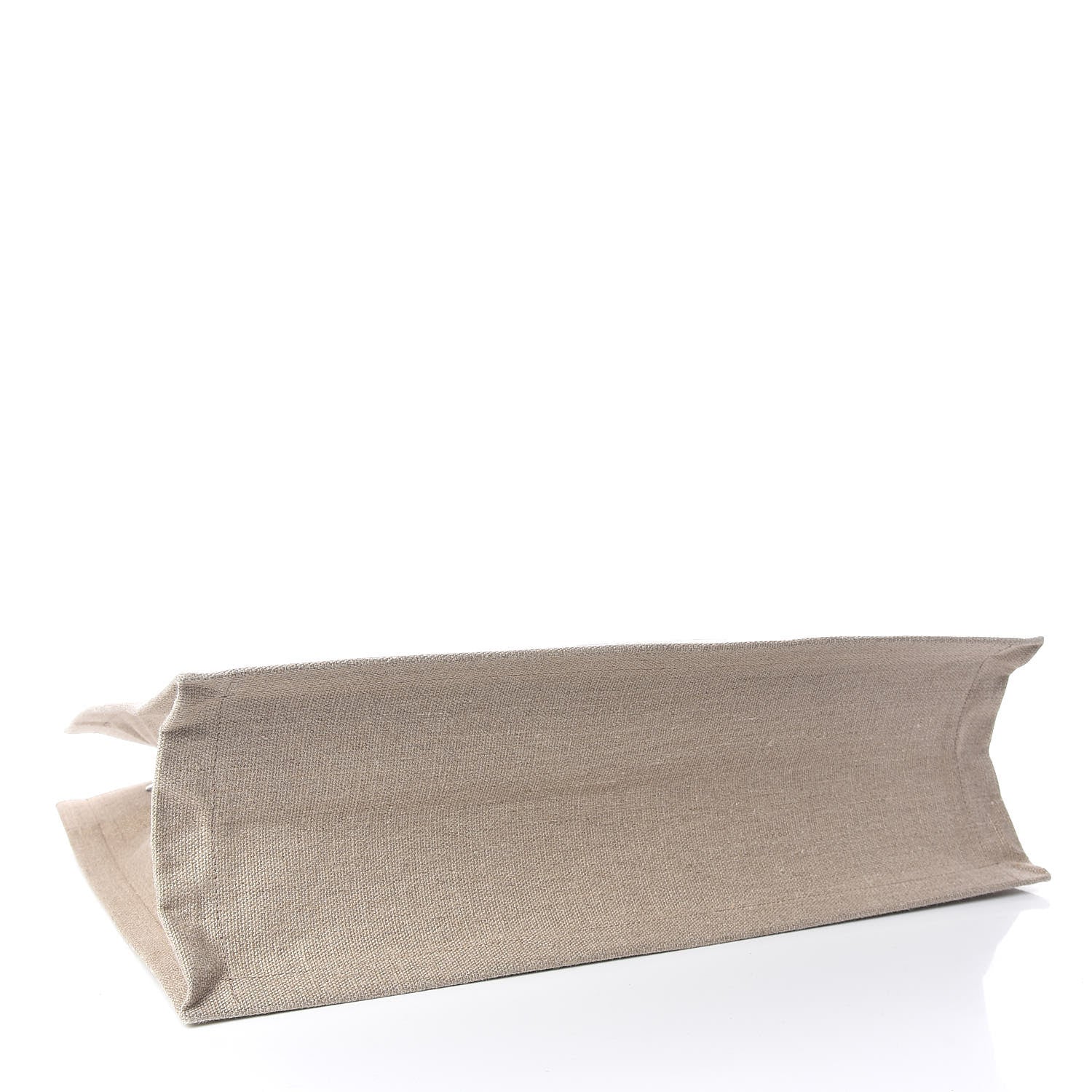 Saint Laurent Linen Calfskin Rive Gauche Tote Optic White 4 of 9