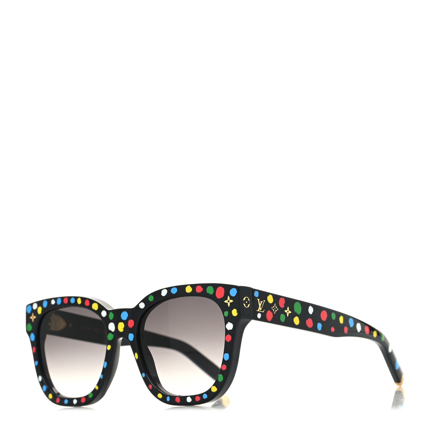 LV X YK Acetate Painted Dots Sunglasses Z1903W Black Multicolor