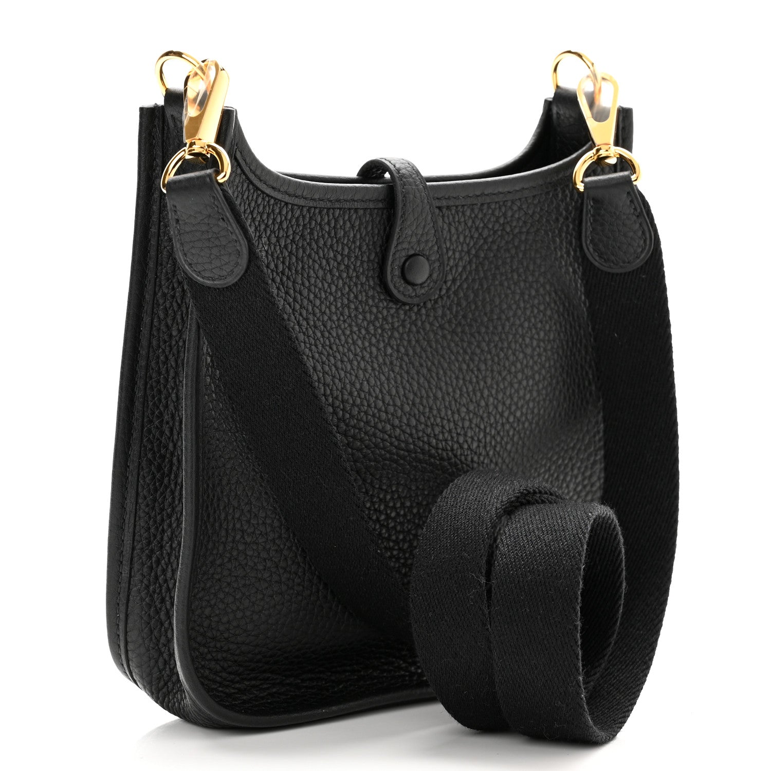 Hermes Taurillon Clemence Evelyne TPM Black 3 of 11