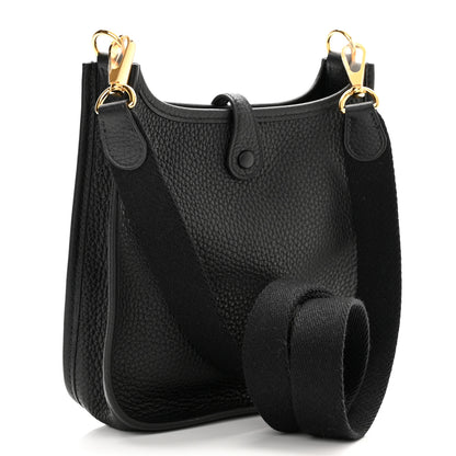 Hermes Taurillon Clemence Evelyne TPM Black 3 of 11