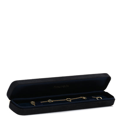 Tiffany 18K Yellow Gold Elsa Peretti 5 Open Heart Bracelet 5 of 5