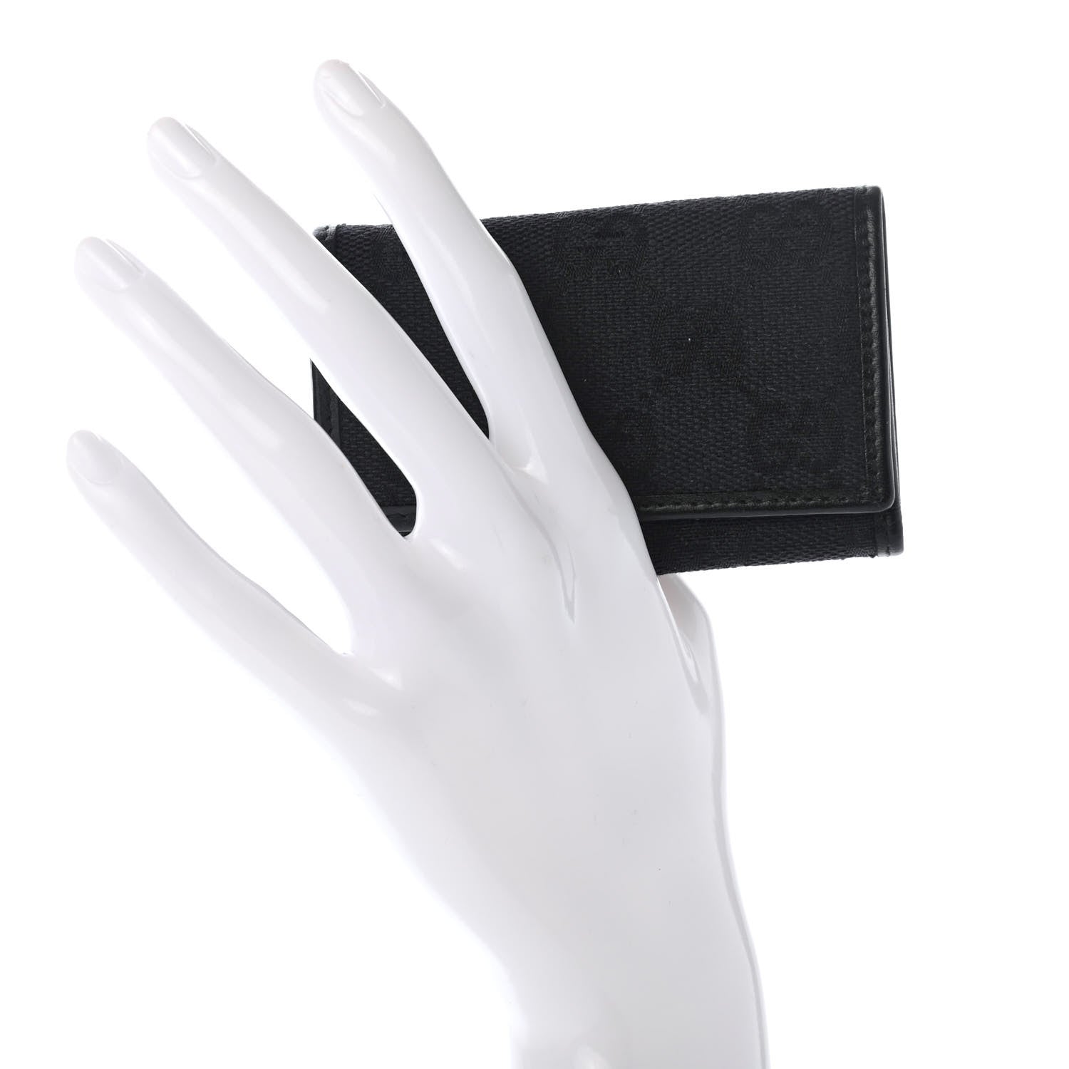 Gucci Monogram 6 Key Holder Case Black 2 of 5