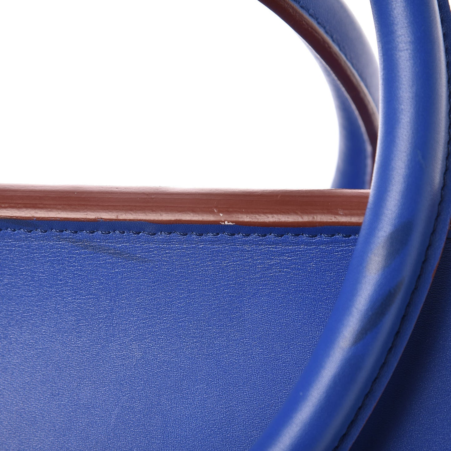 Smooth Calfskin Small Tie Knot Tote Indigo