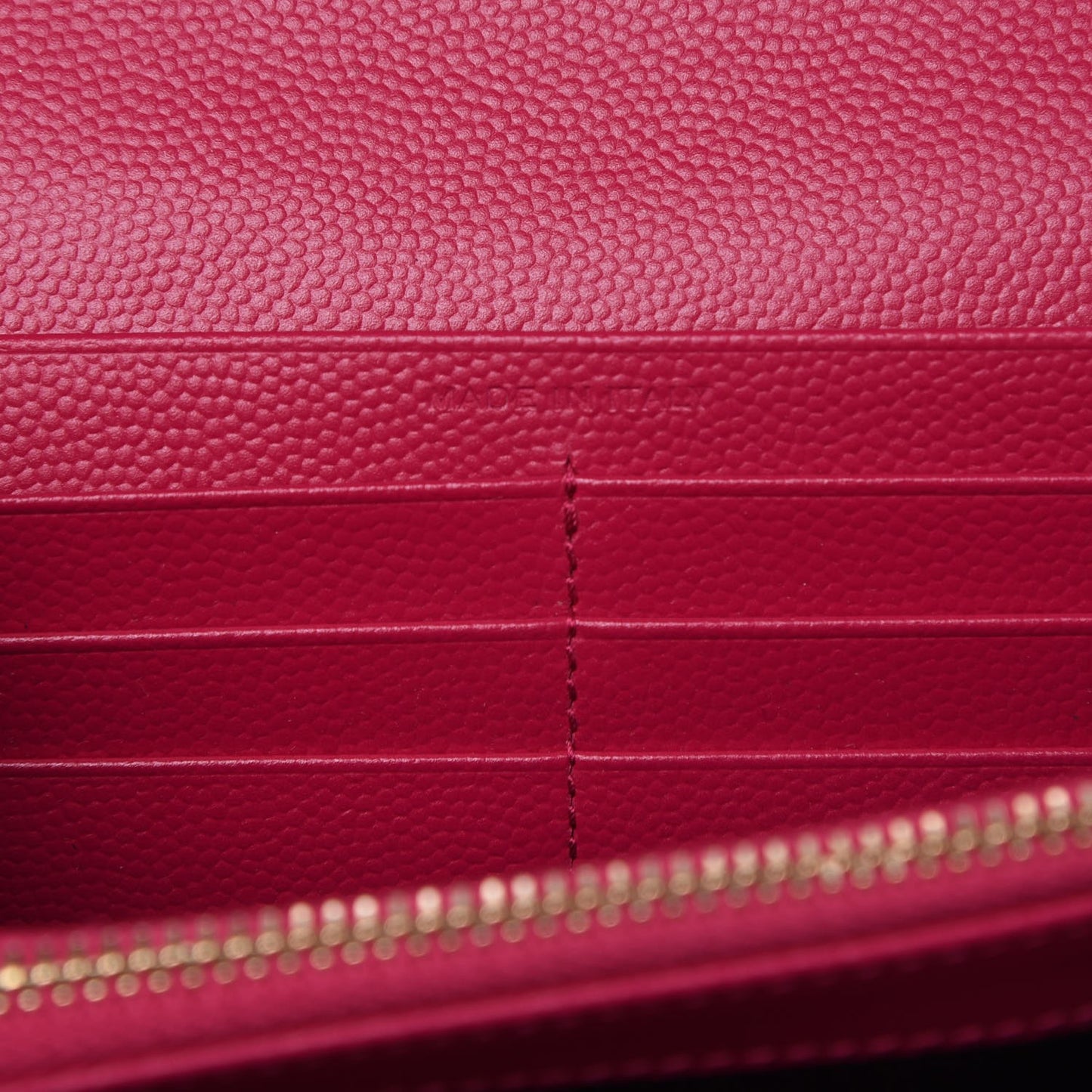 Grain De Poudre Matelasse Chevron Monogram Wallet Bubblegum