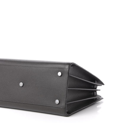 Saint Laurent Grained Calfskin Small Sac De Jour Graphite 7 of 13