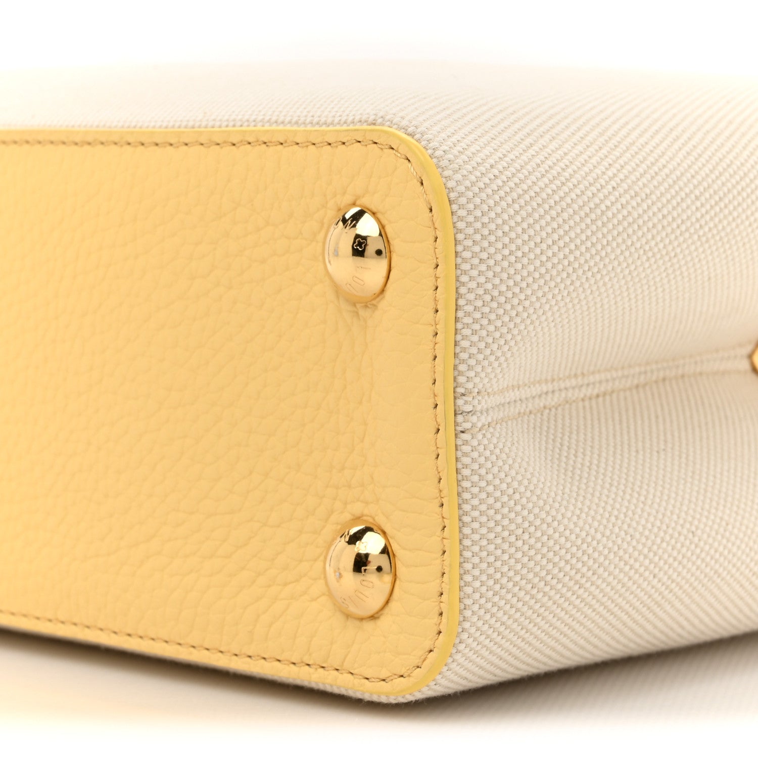 Louis Vuitton Canvas Taurillon Capucines BB Plume Yellow 9 of 10