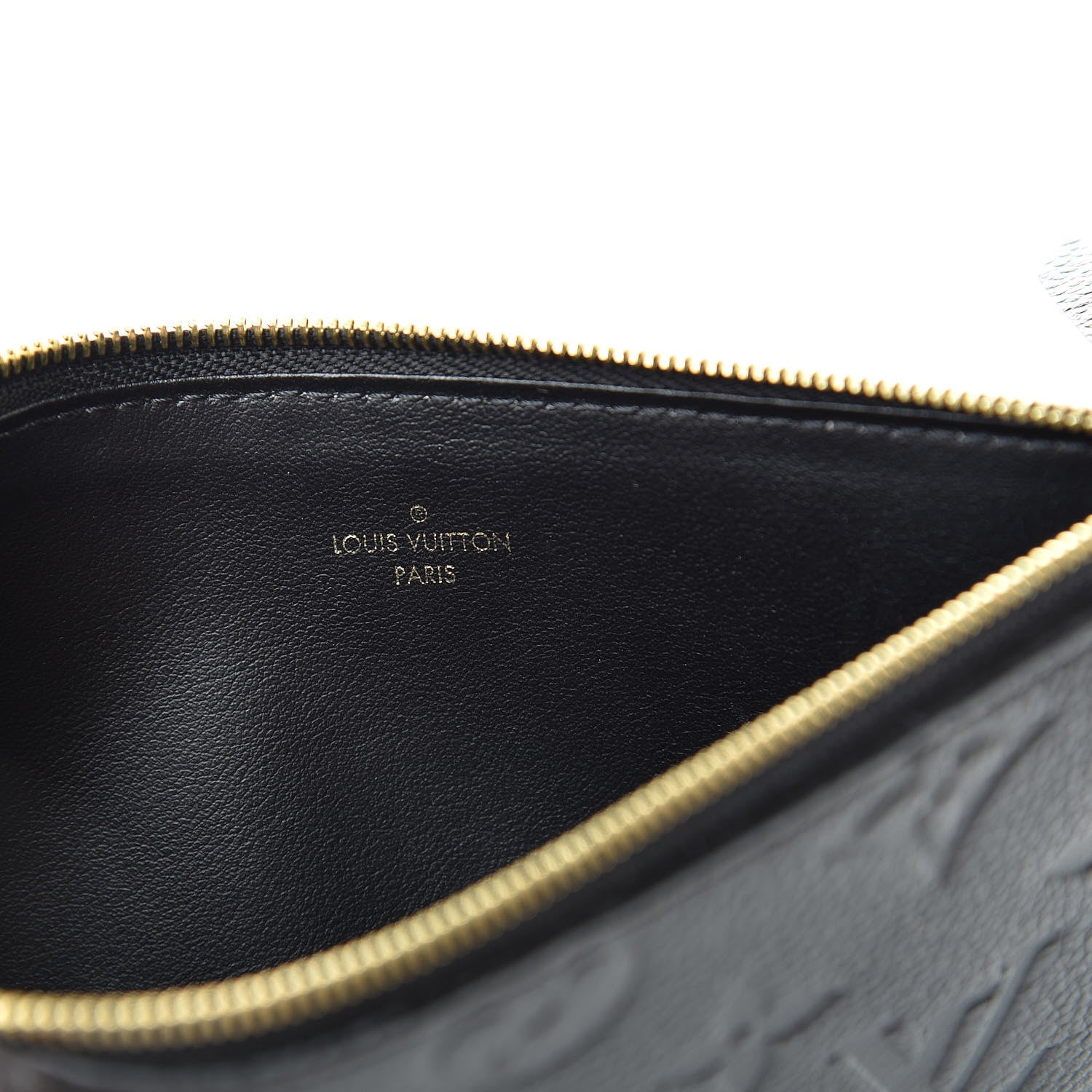 Louis Vuitton Empreinte Felicie Chain Wallet Zippered Insert Black 6 of 6