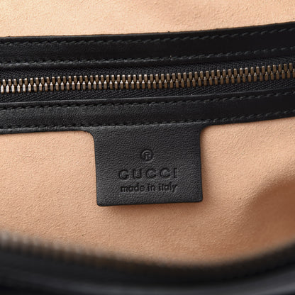 Gucci Calfskin Matelasse Mens GG Marmont Belt Bag 90 36 Black 7 of 8