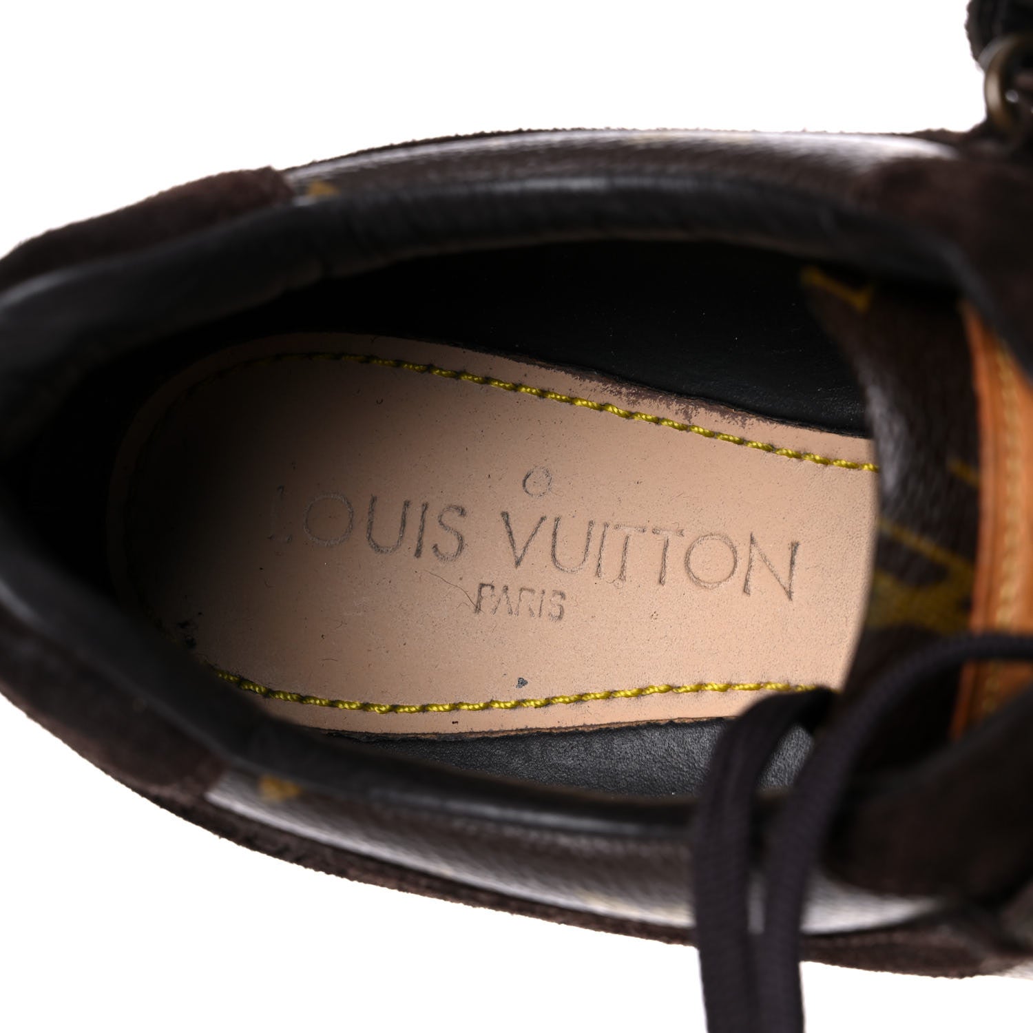 Louis Vuitton Suede Monogram Globe Trotter Sneakers 8 9 of 15