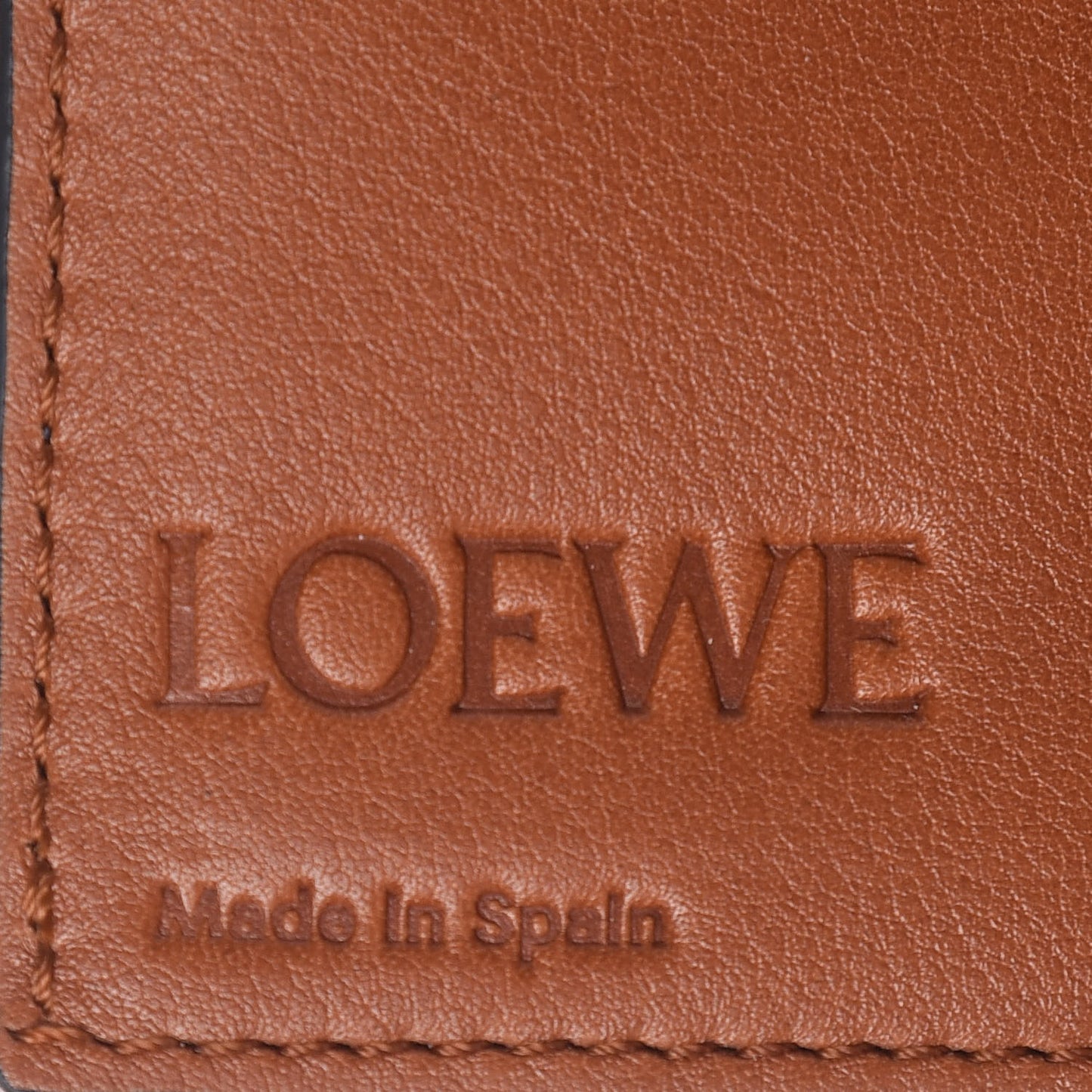 Grained Calfskin Large Vertical Wallet Steel Blue Tan