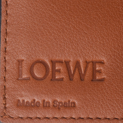 Loewe Grained Calfskin Large Vertical Wallet Steel Blue Tan 6 of 7