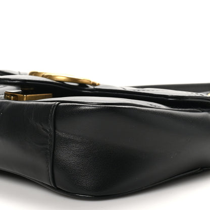 Gucci Calfskin Matelasse Mini GG Marmont Shoulder Bag Black 8 of 8