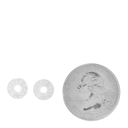 Tiffany Sterling Silver 1837 Circle Earrings 2 of 6