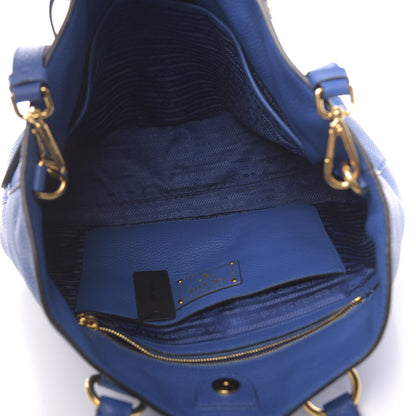 Prada Vitello Phenix Tote Azzurro 6 of 11
