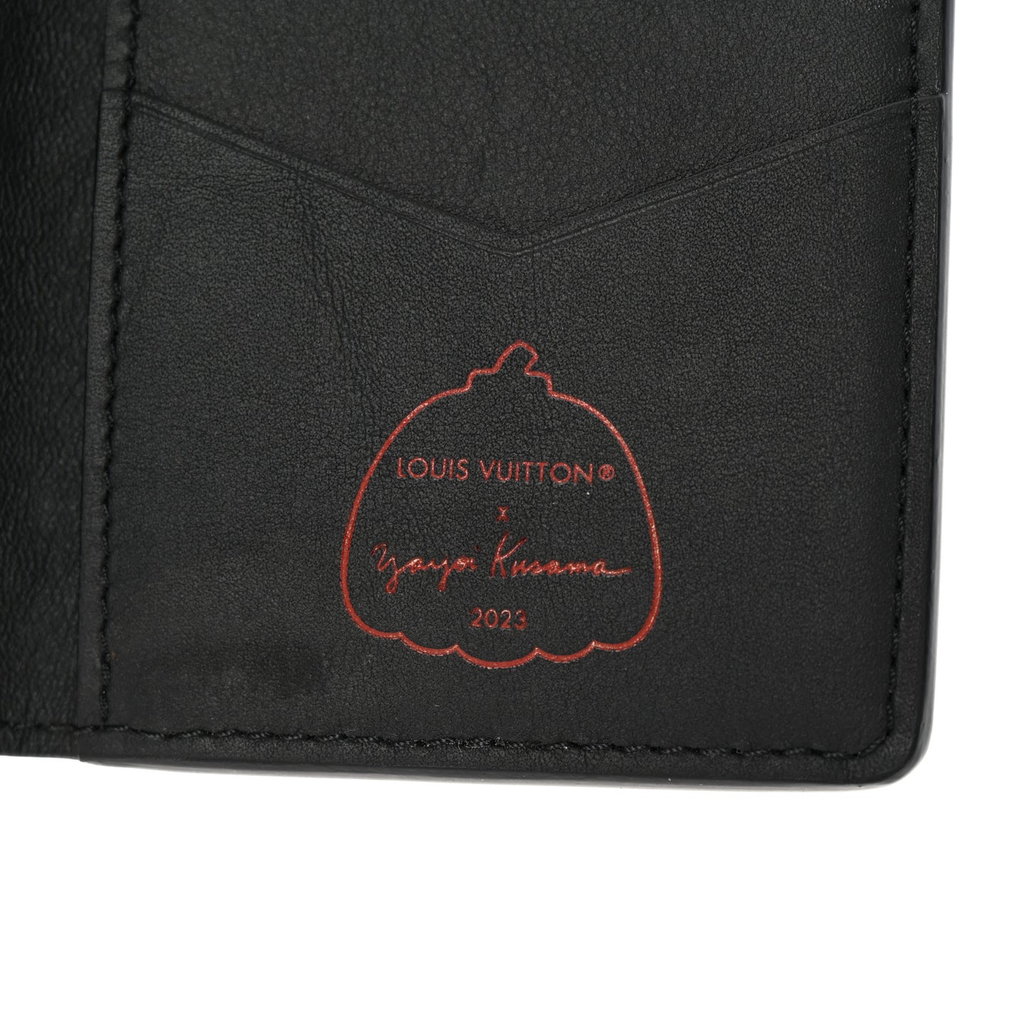 LV X YK Empreinte Pocket Organizer Black Red
