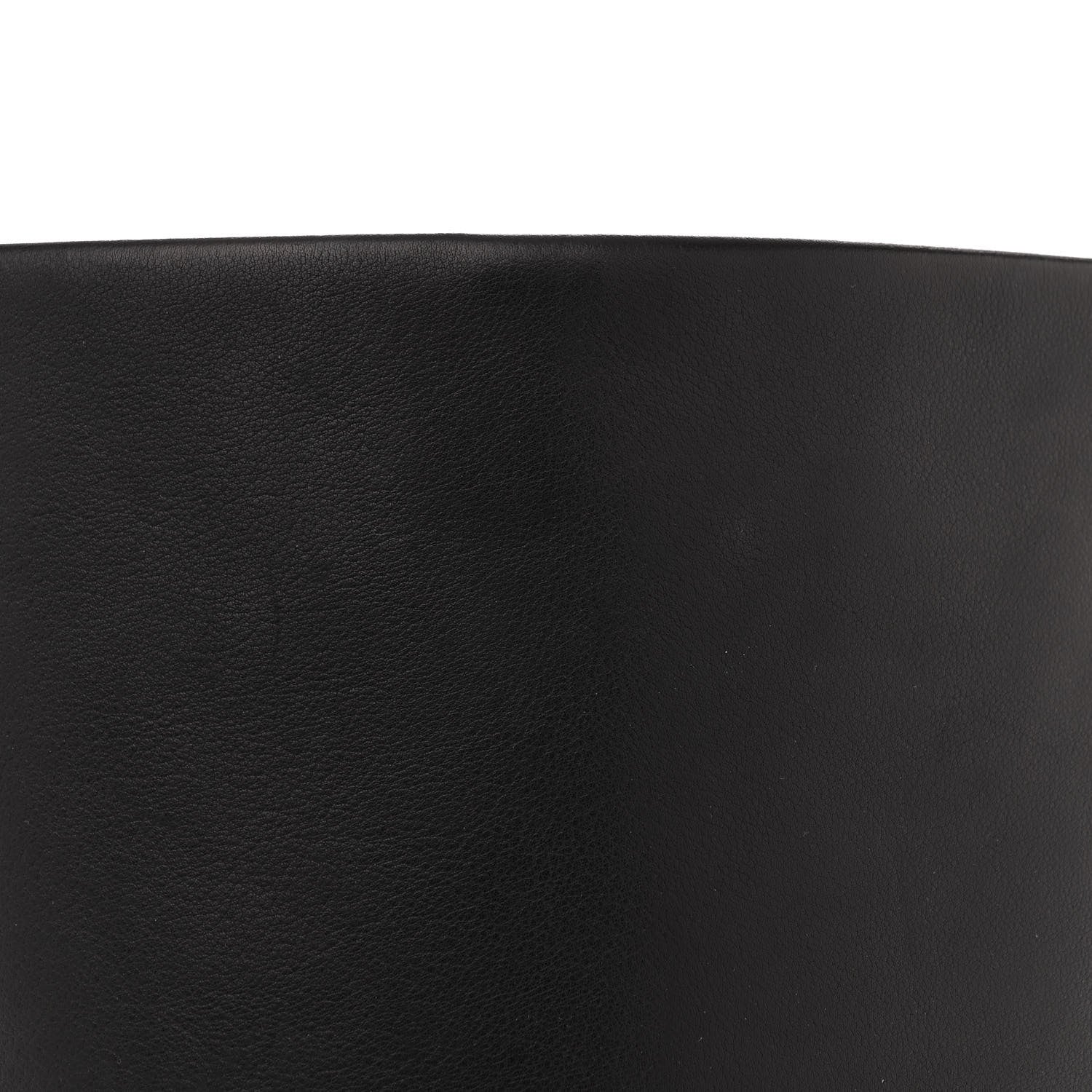 The Row Polished Saddle Calfskin Medium N/S Park Belt Bag Black 7 of 10