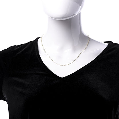 Tiffany 18K Yellow Gold Oval Link Chain Necklace 18" 2 of 5