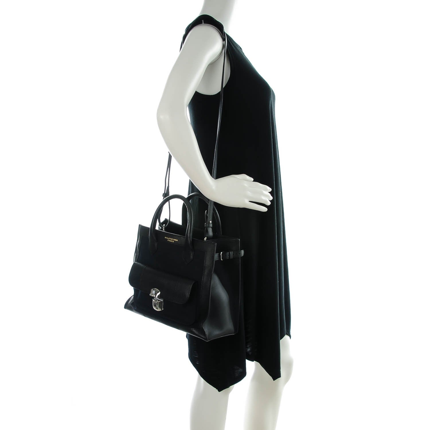 Balenciaga Karung Canvas Padlock All Afternoon Black 2 of 7