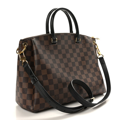 Louis Vuitton Damier Ebene Odeon Tote MM Black 3 of 8