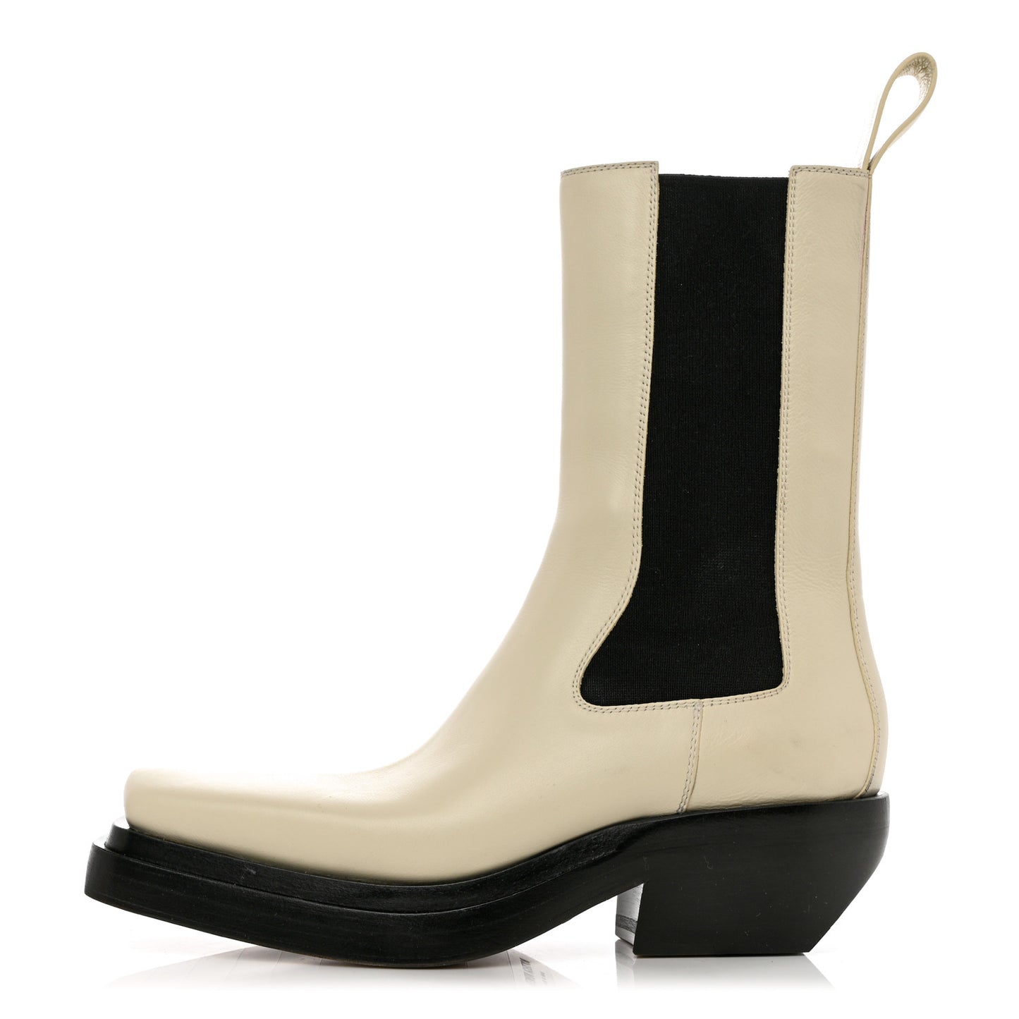 Calfskin Lean Mid-Calf Boots 36.5 Wax