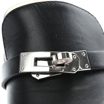 Hermes Calfskin Carlotta Mules 40 Black 6 of 10