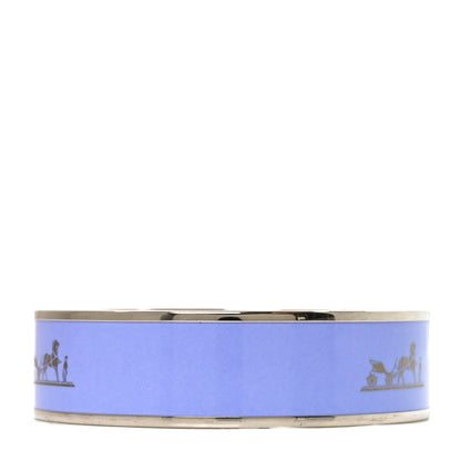 Hermes Enamel Printed Caleche Medium Bracelet 70 Rose Ronsard 3 of 5