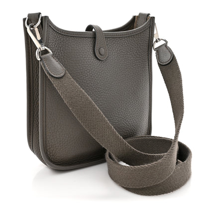 Hermes Taurillon Clemence Evelyne TPM Etain 3 of 10
