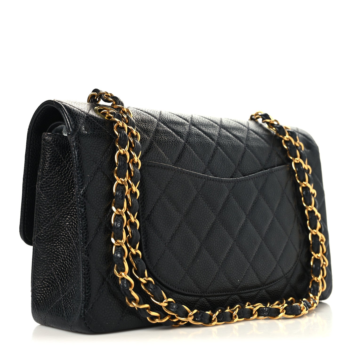 Chanel Caviar Quilted Medium Double Flap Black 3 of 12