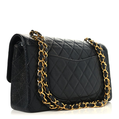 Chanel Caviar Quilted Medium Double Flap Black 3 of 12