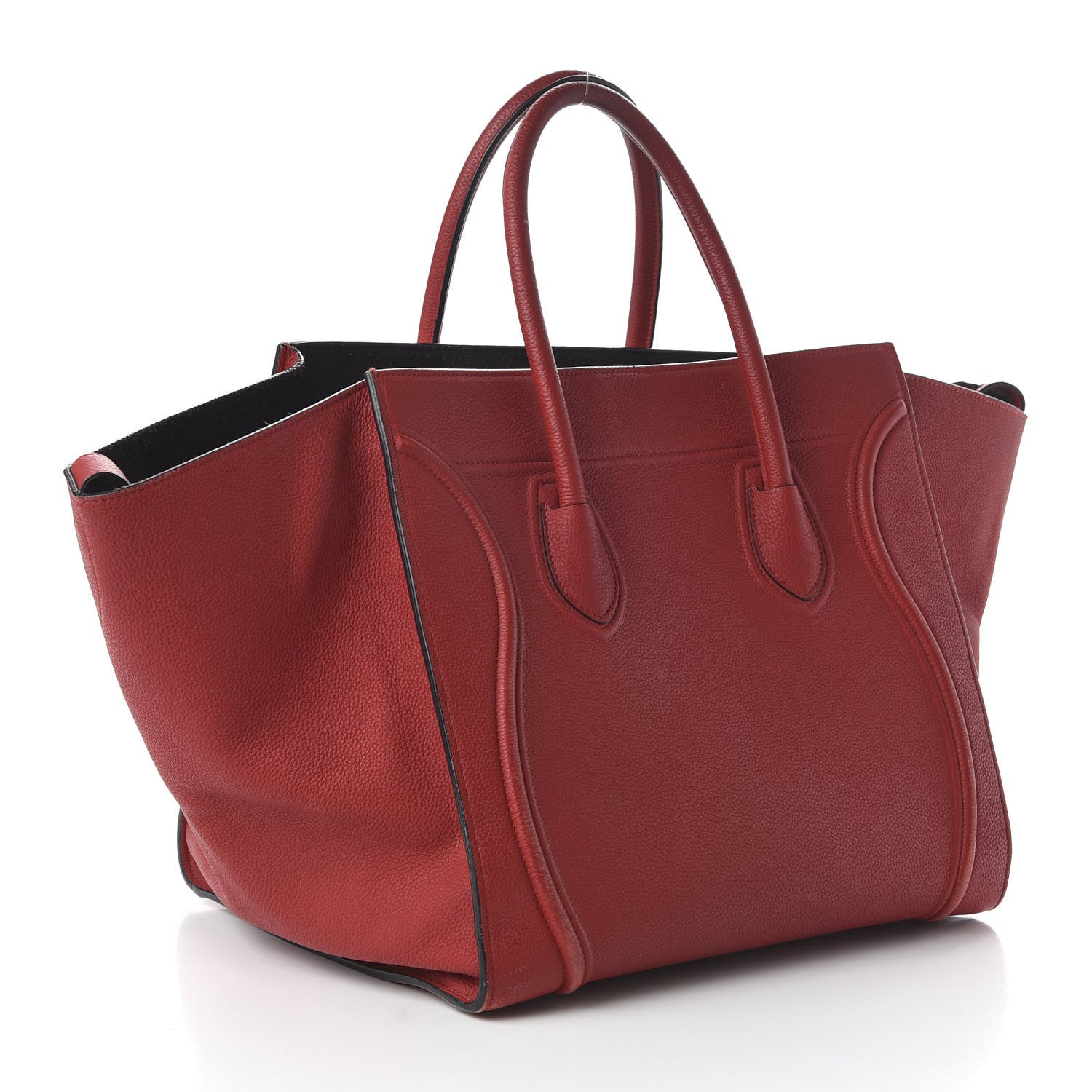 Celine Baby Grained Calfskin Medium Phantom Luggage Carmin 3 of 10