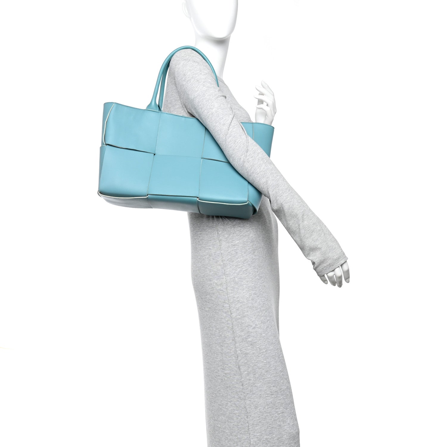 Bottega Veneta Nappa Maxi Intrecciato Medium Arco Tote Linoleum 2 of 10