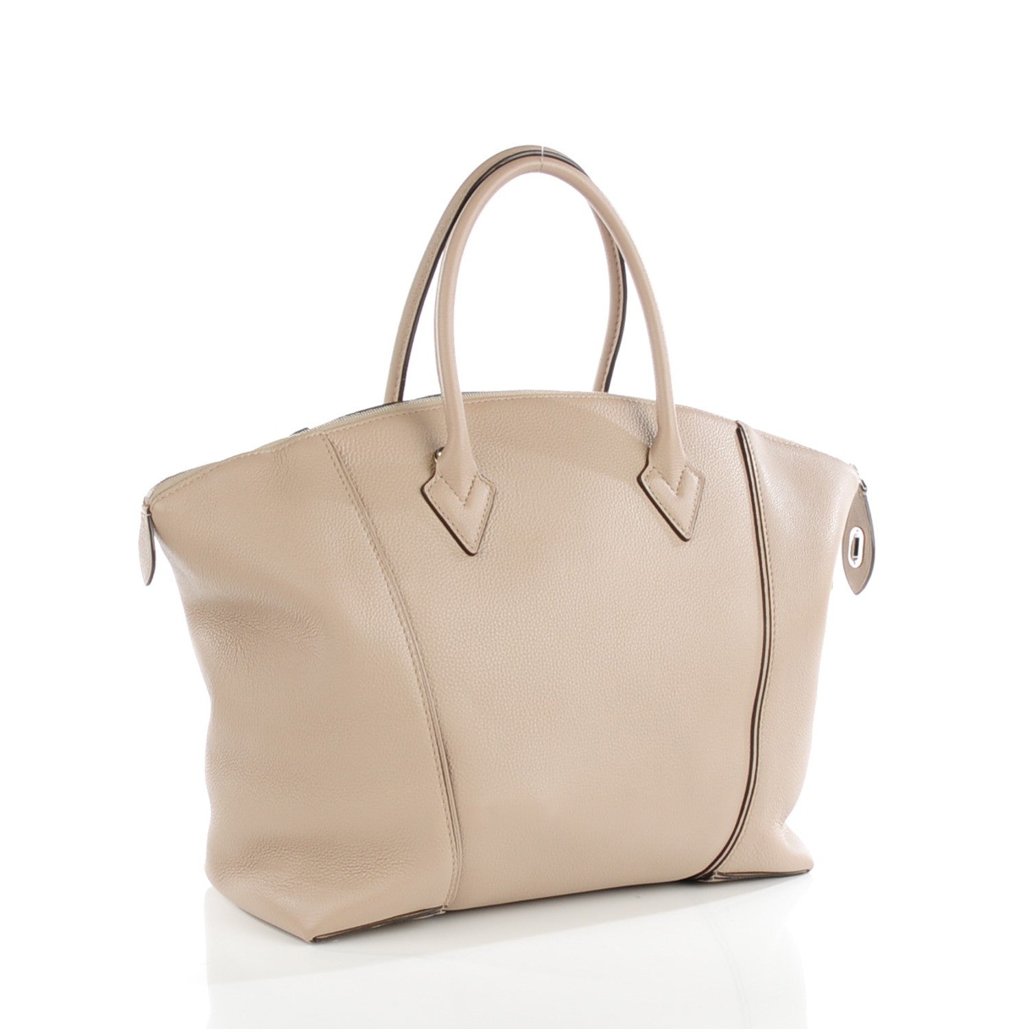 Louis Vuitton Veau Cachemire Soft Lockit MM Galet 3 of 8