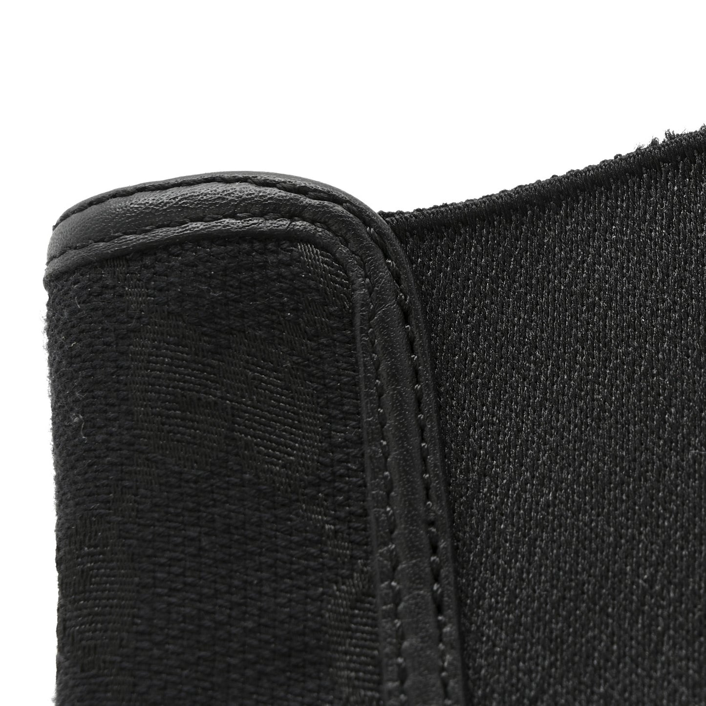 Canvas Calfskin GG Supreme Ankle Boots 39 Black