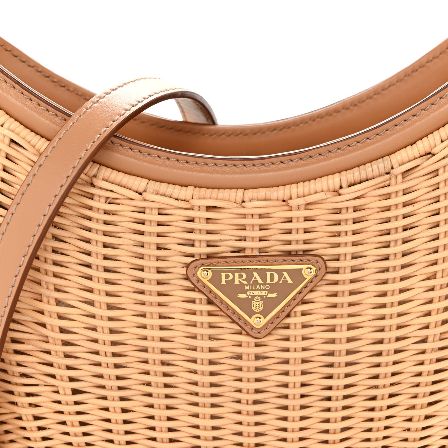 Wicker Arque Shoulder Bag Natural