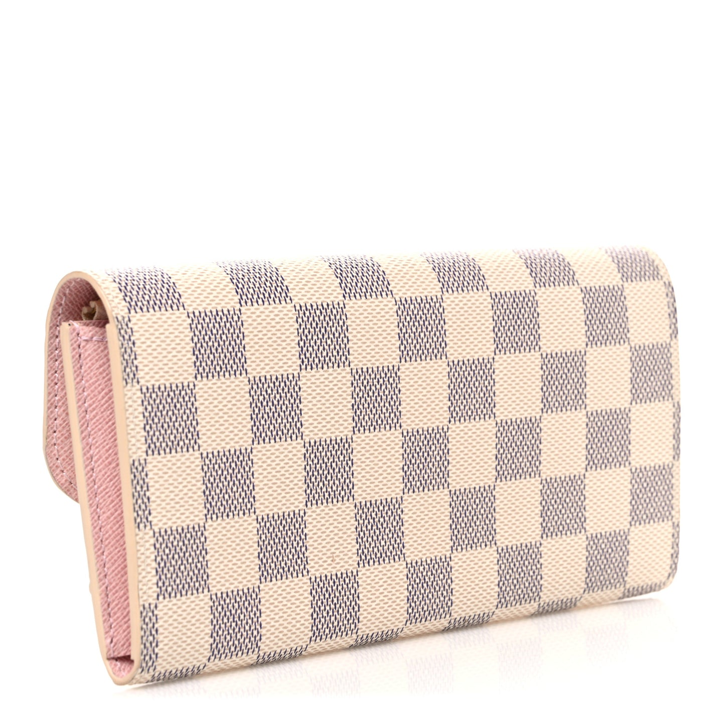 Damier Azur Emilie Wallet Rose Ballerine