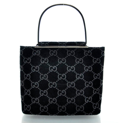 Gucci Guccissima Suede Evening Bag Black 1 of 10