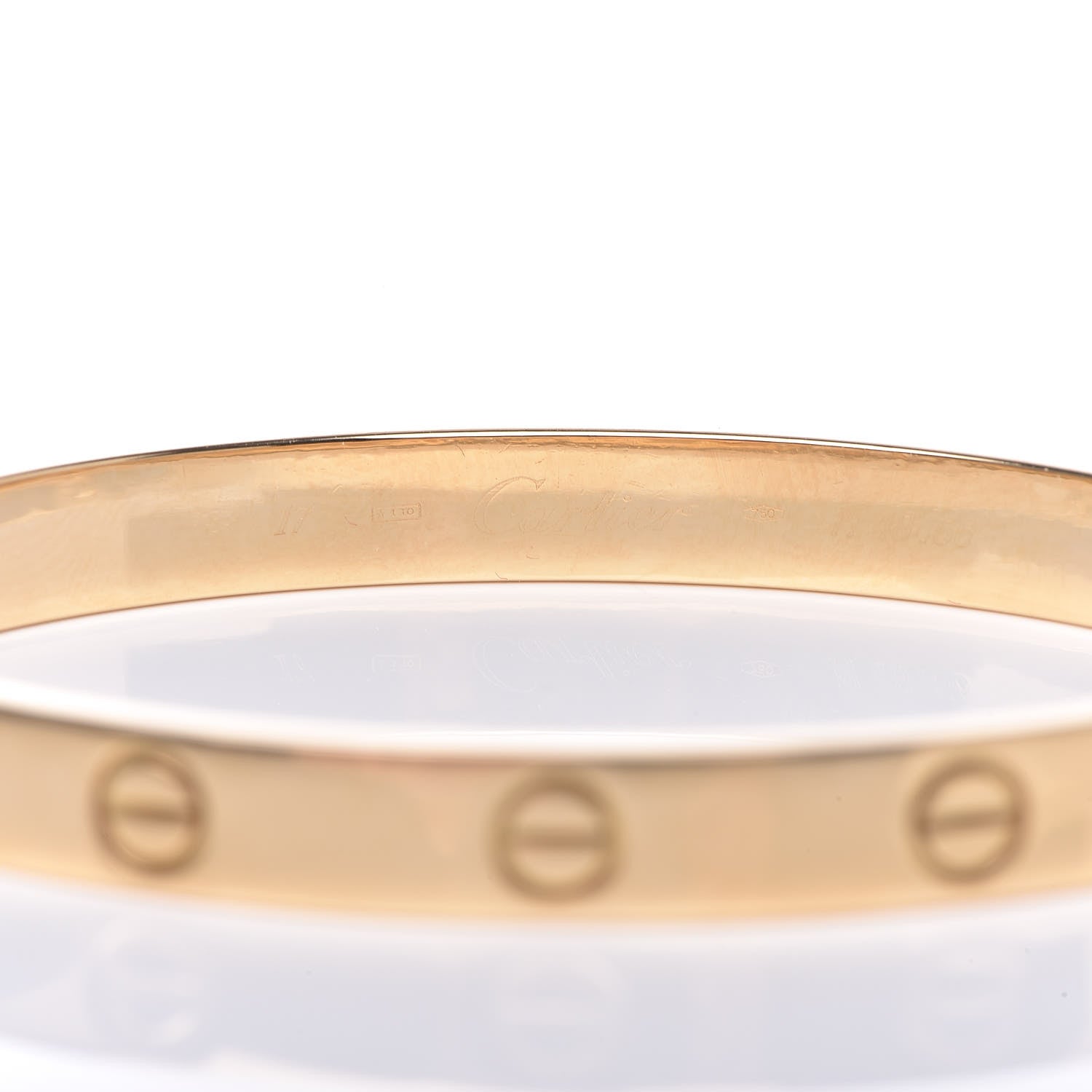 Cartier 18K Yellow Gold LOVE Bracelet 17 4 of 4
