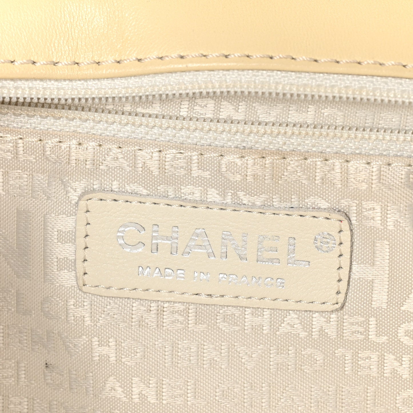 Patent Quilted Jumbo Diagonal CC Flap Yellow