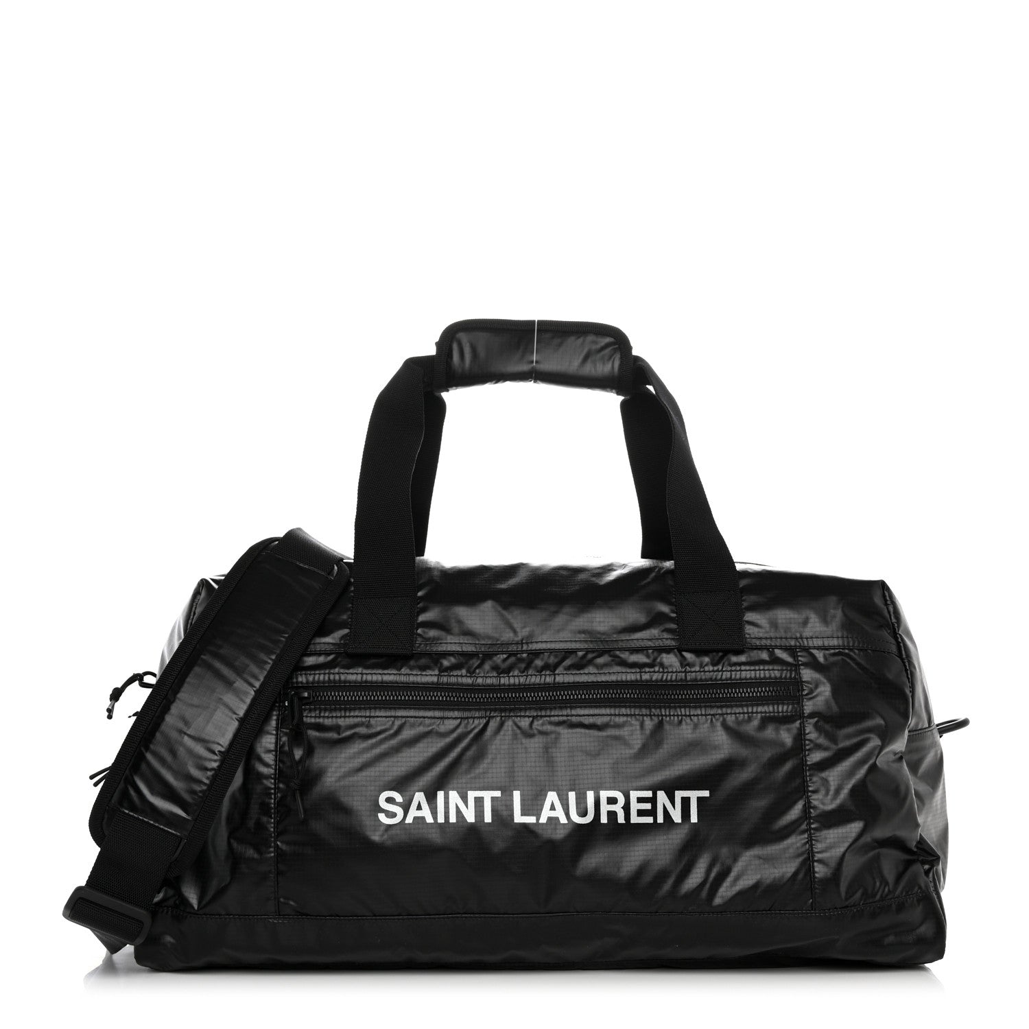 Saint Laurent Nylon Nuxx Ripstop Duffle Black White 1 of 11