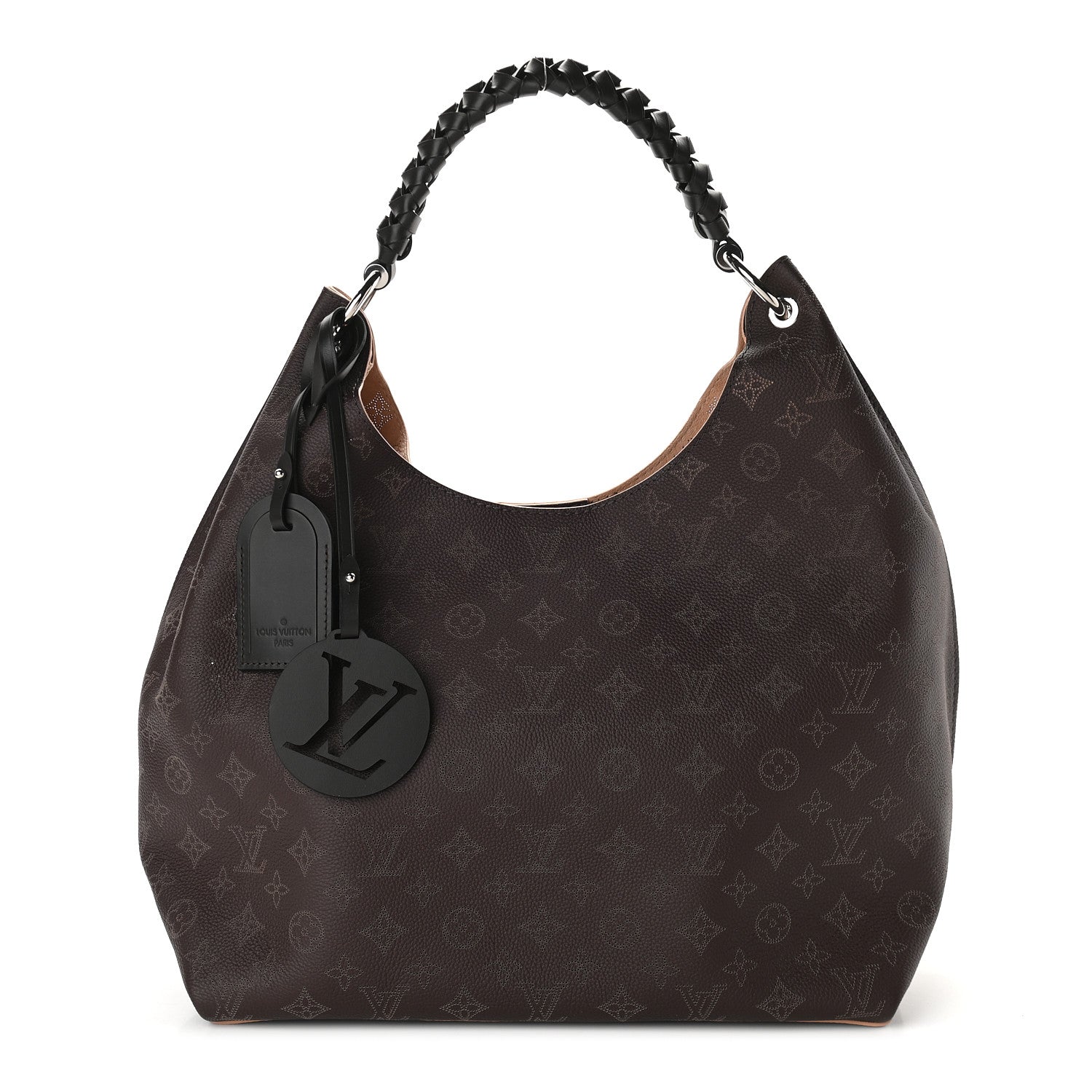 Louis Vuitton Mahina Carmel Hobo Chocolate 1 of 8