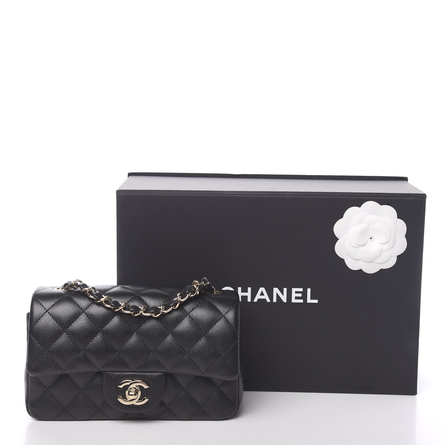 Chanel Caviar Quilted Mini Rectangular Flap Black 10 of 10