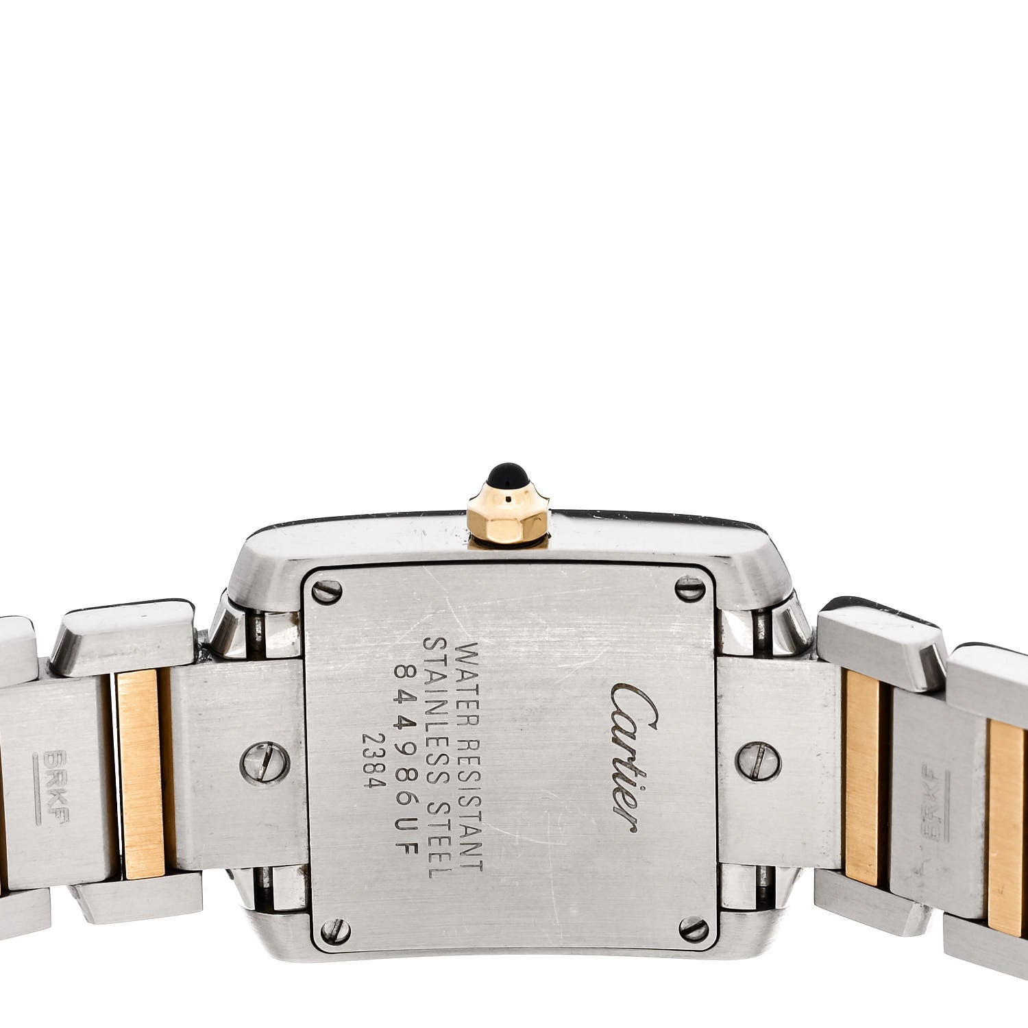 Cartier Stainless Steel 18K Yellow Gold 20mm Tank Francaise Quartz Watch 4 of 4