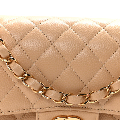 Chanel Caviar Quilted Small Double Flap Beige 8 of 10