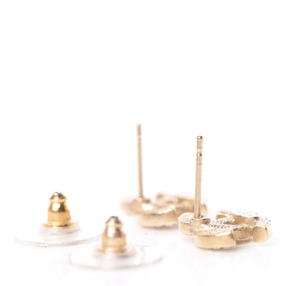 Chanel Crystal Mini CC Earrings Gold 4 of 5