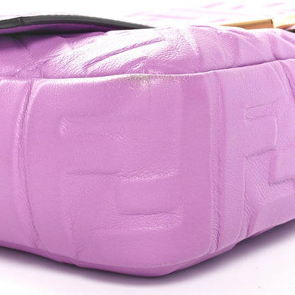 Fendi Nappa FF 1974 Embossed Baguette Agapanto 9 of 10