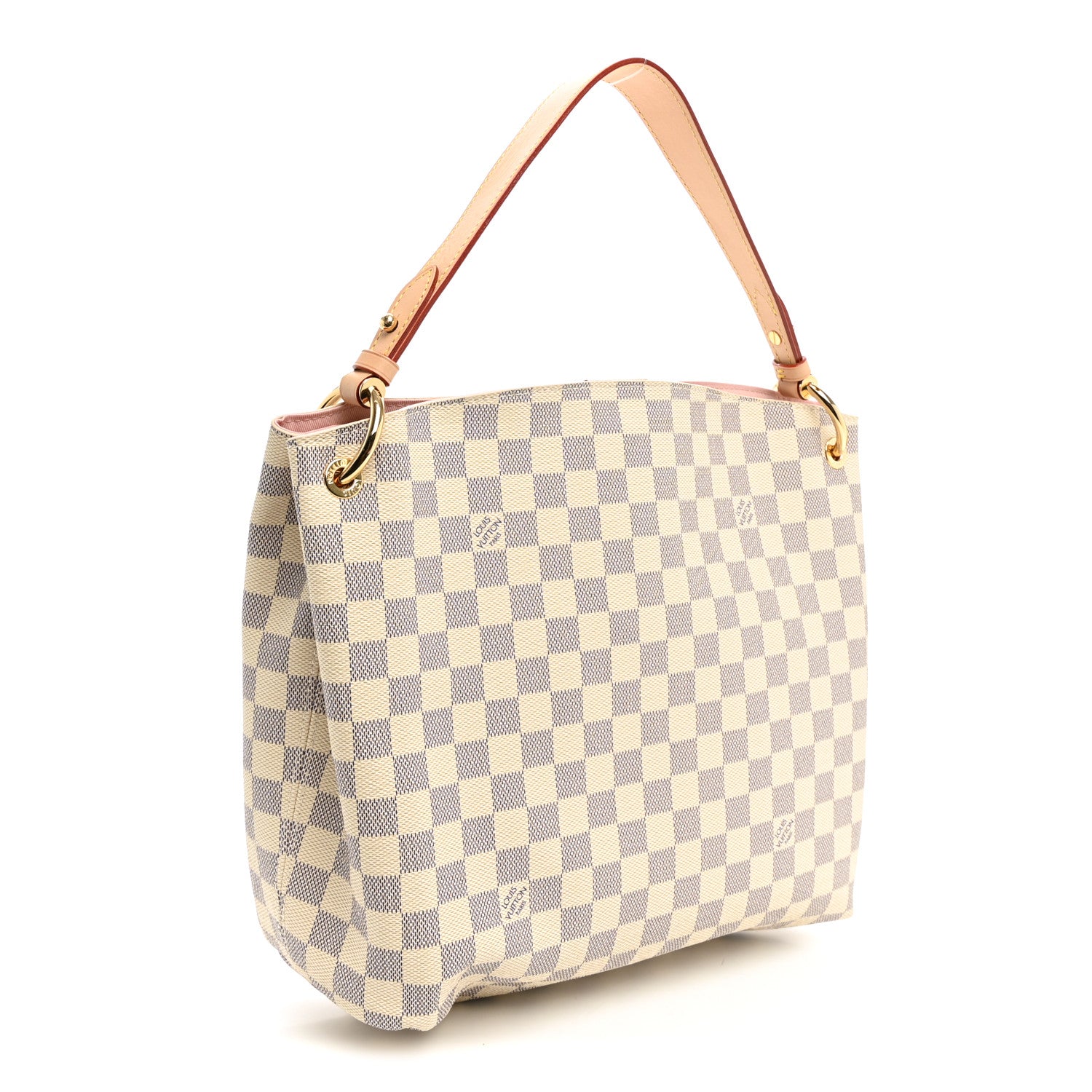 Louis Vuitton Damier Azur Graceful PM Rose Ballerine 3 of 9