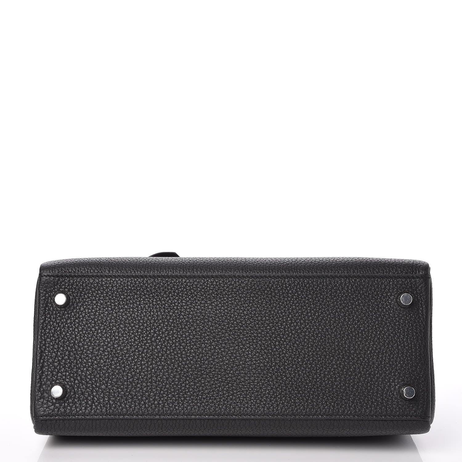 Hermes Togo Kelly Retourne 28 Black 6 of 33
