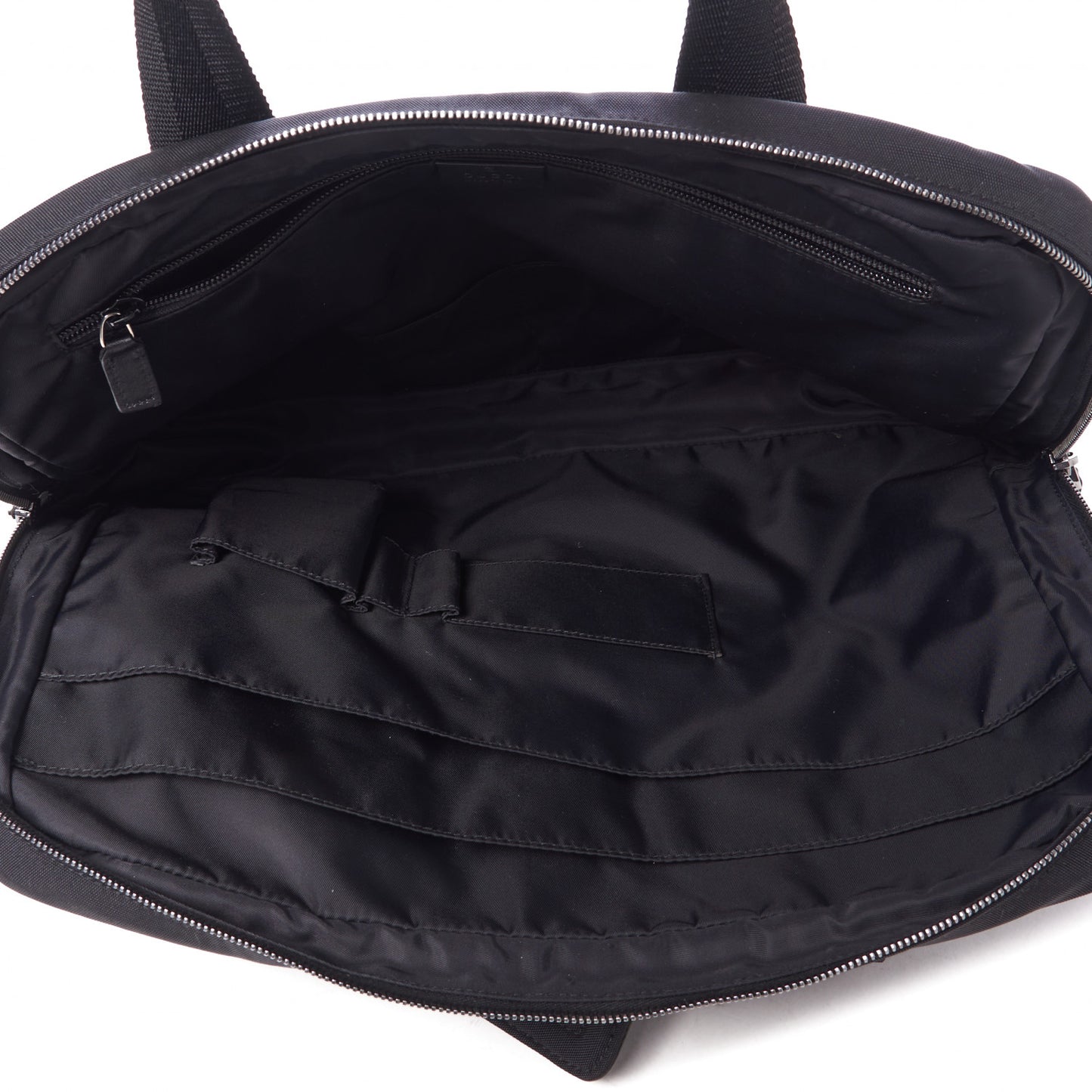 Guccissima Nylon Briefcase Black